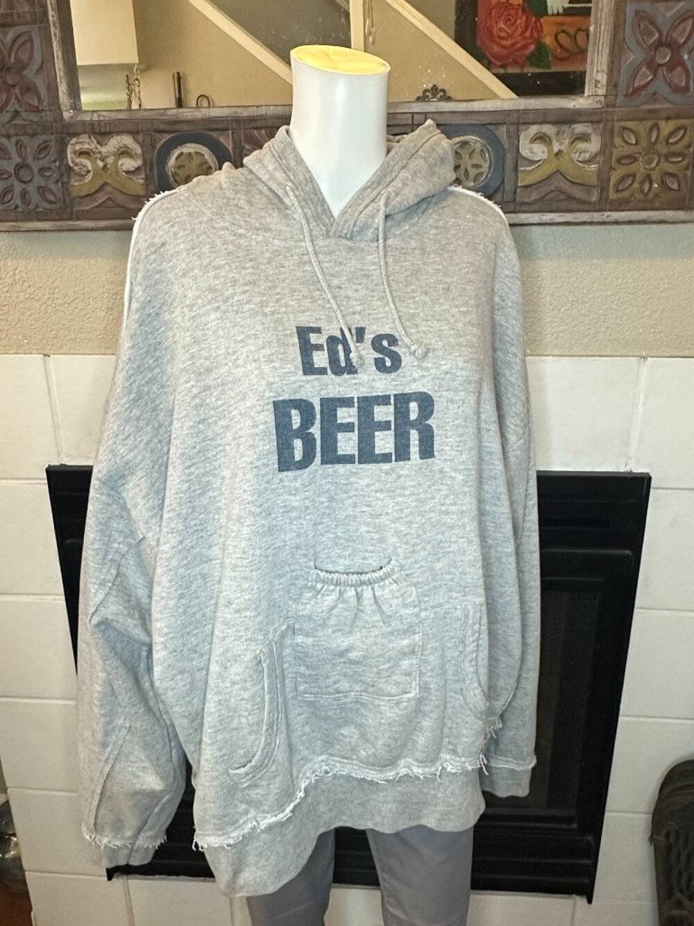 2xl Brew City Ed's Beer holder Hoodie Gray